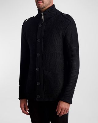 Men's Marled Cardigan Sweater
