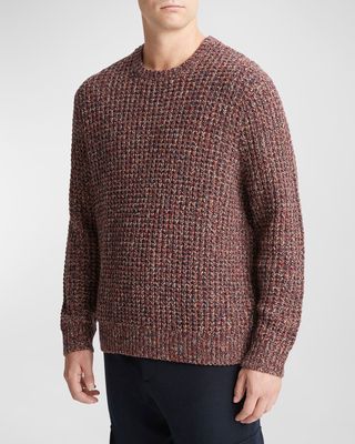 Men's Marled Waffle Sweater