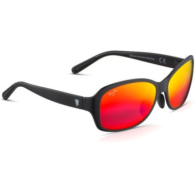 Men's Maui Jim Black/Red Manchester United Koki Beach Sunglasses