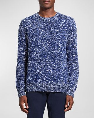 Men's Mauno Cotton Melange Crewneck Sweater
