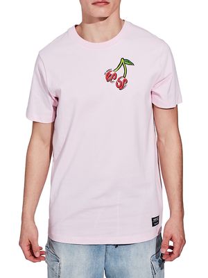 Men's Max Graphic Cotton T-Shirt - Pink - Size XS - Pink - Size XS