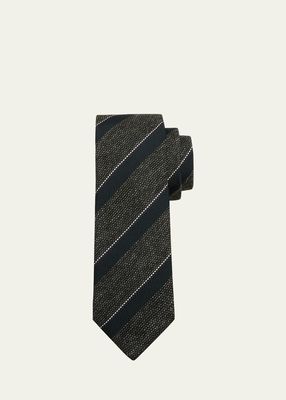 Men's Maxi-Stripe Silk Tie
