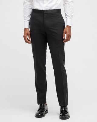 Men's Mayer Stretch-Wool Tuxedo Pants