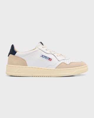 Men's Medalist Mixed Leather Sneakers