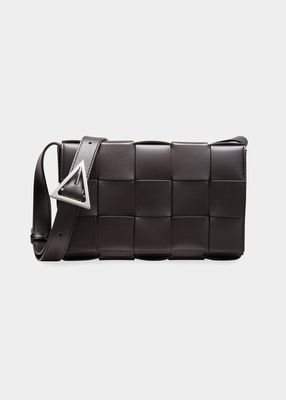 Men's Medium Cassette Bicolor Leather Crossbody Bag