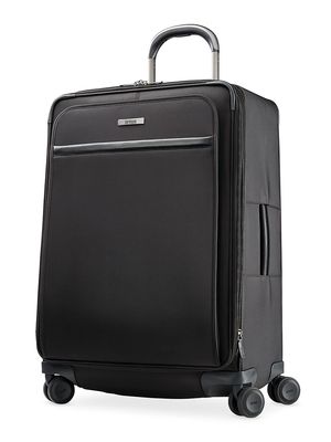 Men's Medium Journey Expandable Spinner Suitcase - Deep Black - Deep Black