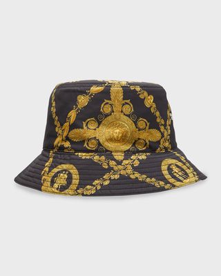 Men's Medusa-Print Nylon Bucket Hat