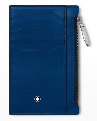 Men's Meisterst&uuml;ck Pocket Holder Leather Zip Card Holder