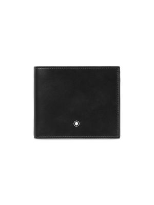 Men's Meisterstück Leather Bifold Wallet - Black