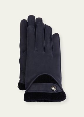 Men's Merino Wool-Lined Leather Gloves