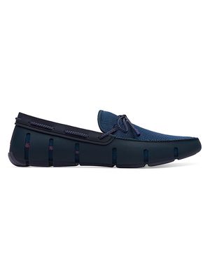 Men's Mesh Braided Lace Loafers - Navy - Size 7 - Navy - Size 7