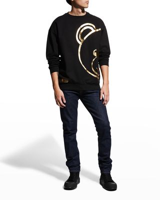 Men's Metallic-Graphic Sweatshirt