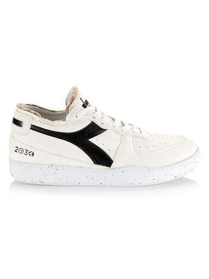 Men's Mi Basket Row Cut 2030 Sneakers - White Black - Size 10 - White Black - Size 10