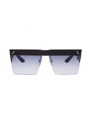 Men's MIA Edition Square 61MM Sunglasses - Black - Black