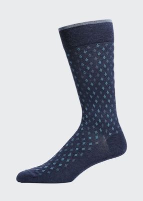 Men's Micro-Argyle Socks