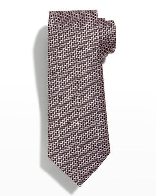 Men's Micro Armature Silk Tie