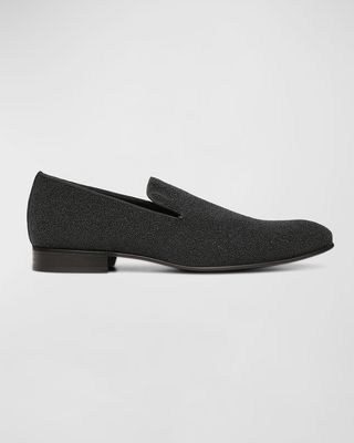 Men's Micro-Beaded Slip-On Loafers
