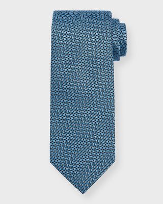 Men's Micro-Boxes Silk Tie
