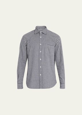 Men's Micro-Check Flannel Shirt