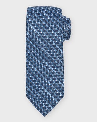 Men's Micro-Check Tie