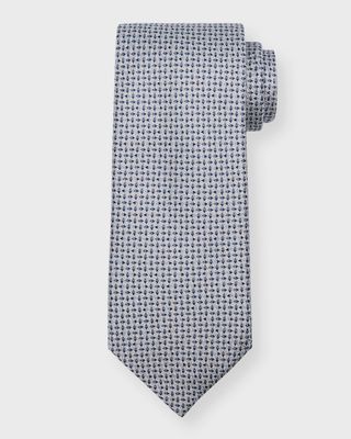 Men's Micro-Circles Silk Tie