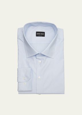 Men's Micro-Dot Cotton Dress Shirt