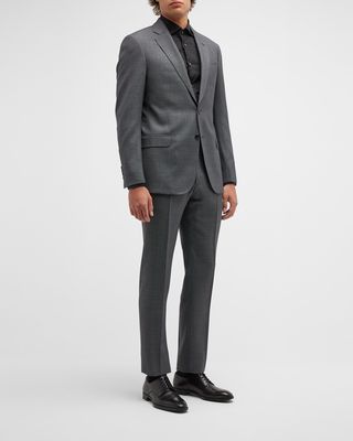Men's Micro-Dot Wool Suit