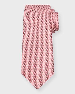 Men's Micro-Jacquard Silk Tie