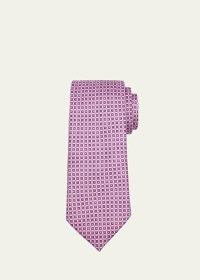 Men's Micro-Printed Silk Tie