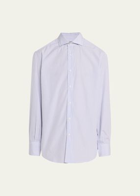 Men's Micro-Stripe Cotton Sport Shirt