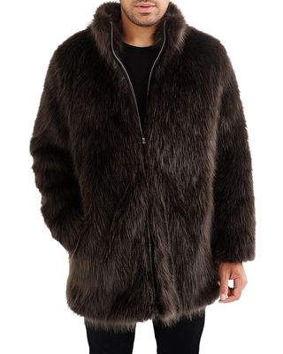 Men's Mid-Length Zip Coat