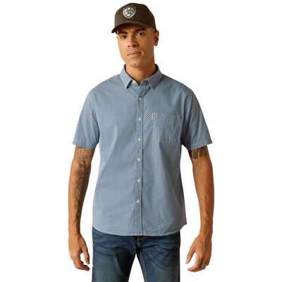 Men's Miller Stretch Modern Fit Shirt in Blue Ridge