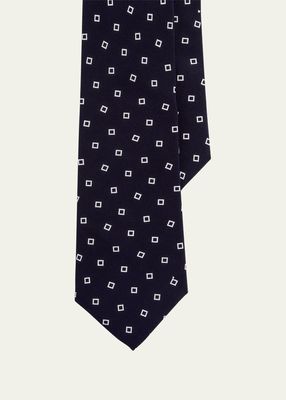 Men's Mini Art Deco Squares Tie