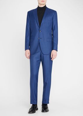 Men's Mini-Houndstooth Cashmere Suit