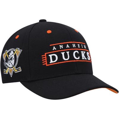 Men's Mitchell & Ness Black Anaheim Ducks LOFI Pro Snapback Hat