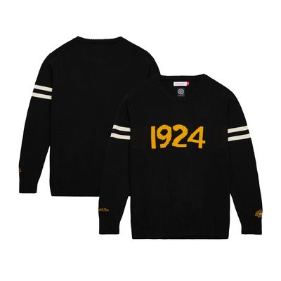 Men's Mitchell & Ness Black Boston Bruins 100th Anniversary Pullover Sweatshirt