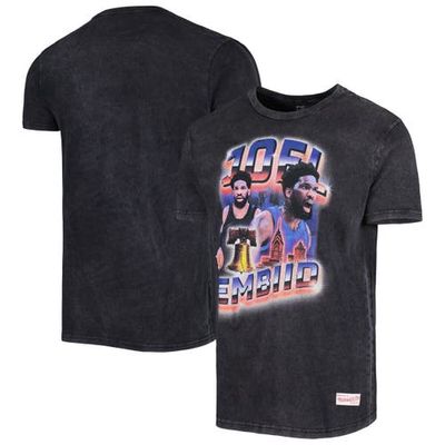 Men's Mitchell & Ness Black Joel Embiid Philadelphia 76ers 2023 NBA All-Star Game Concert T-Shirt