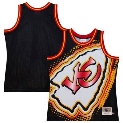 Men's Mitchell & Ness Black Kansas City Chiefs Big Face 7.0 Fashion Tank Top