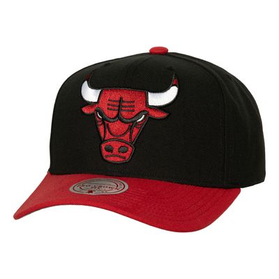 Men's Mitchell & Ness Black/Red Chicago Bulls Soul XL Logo Pro Crown Snapback Hat