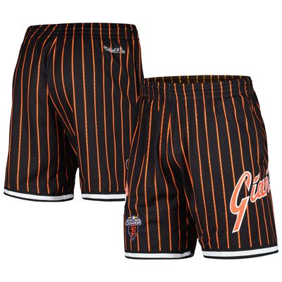 Men's Mitchell & Ness Black San Francisco Giants Cooperstown Collection City Collection Mesh Shorts