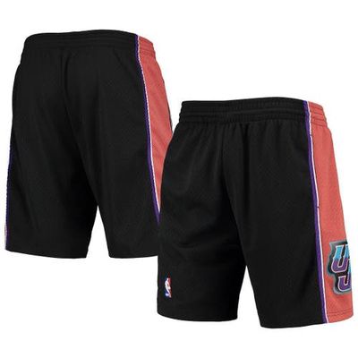 Men's Mitchell & Ness Black Utah Jazz 1998-99 Hardwood Classics Swingman Shorts