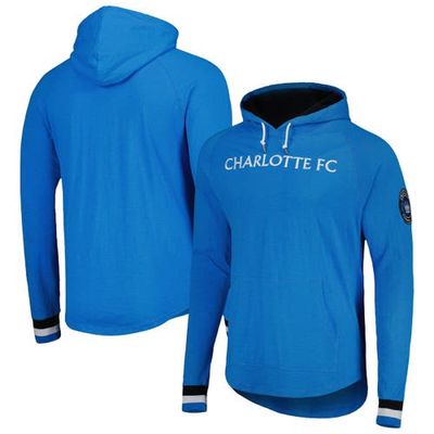 Men's Mitchell & Ness Blue Charlotte FC Legendary Slub Raglan Pullover Hoodie