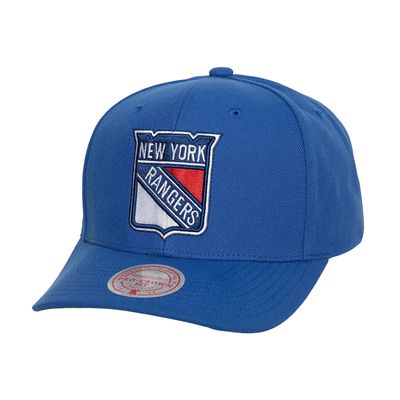 Men's Mitchell & Ness Blue New York Rangers Team Ground Pro Adjustable Hat