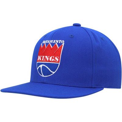 Men's Mitchell & Ness Blue Sacramento Kings Hardwood Classics MVP Team Ground 2.0 Fitted Hat