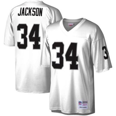 Men's Mitchell & Ness Bo Jackson White Las Vegas Raiders Legacy Replica Jersey