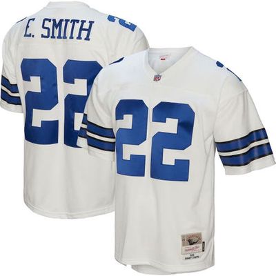 Men's Mitchell & Ness Emmitt Smith White Dallas Cowboys Legacy Replica Jersey
