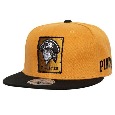 Men's Mitchell & Ness Gold/Black Pittsburgh Pirates Bases Loaded Fitted Hat