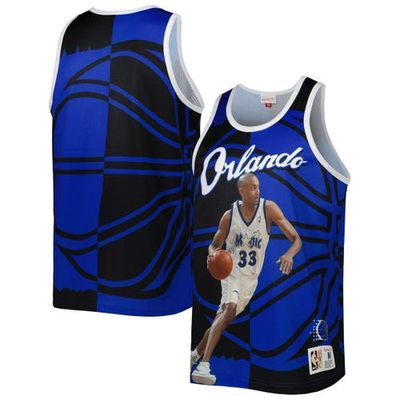 Men's Mitchell & Ness Grant Hill Blue/Black Orlando Magic Sublimated Player Tank Top