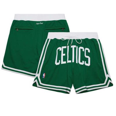 Men's Mitchell & Ness Kelly Green Boston Celtics Authentic NBA x Just Don Mesh Shorts