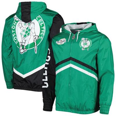 Men's Mitchell & Ness Kelly Green Boston Celtics Undeniable Full-Zip Windbreaker Jacket